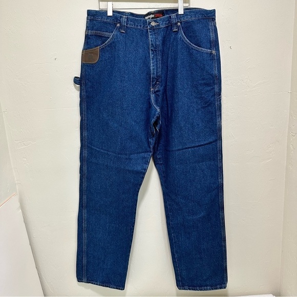Wrangler Riggs Carpenter Jeans Work Wear Relaxed Fit Pants Like New 40 x 36‌‌ - Picture 1 of 5